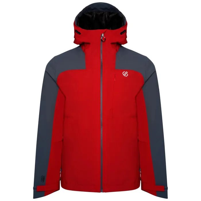 Dare 2b Waterproof Jackets Diluent Era Waterproof Jacket Danger Red Orion Grey 8211 Men