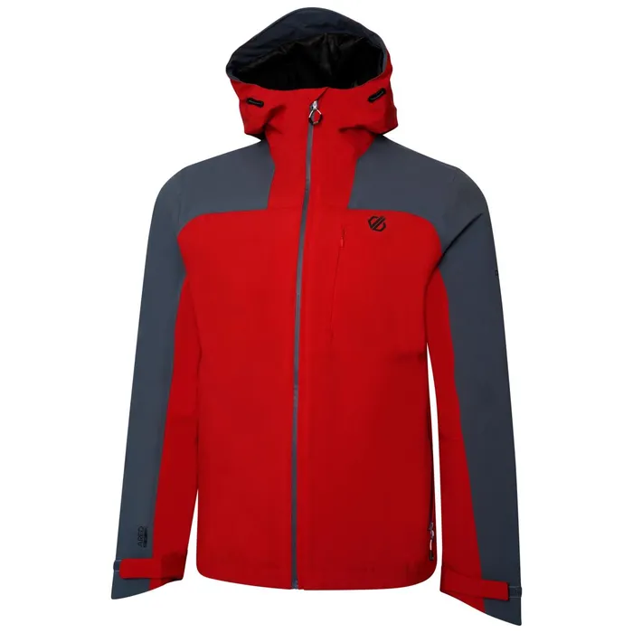 Dare 2b Waterproof Jackets Diluent Era Waterproof Jacket Danger Red Orion Grey 8211 Men