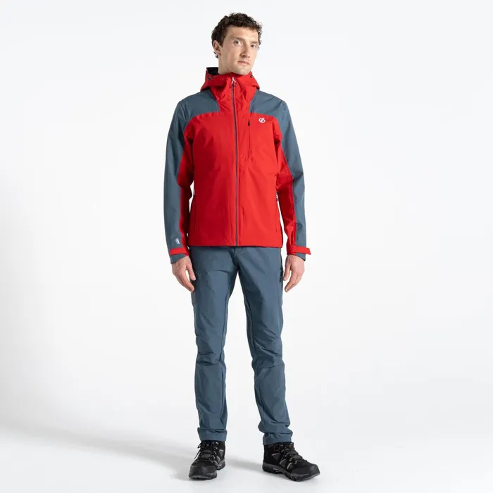 Dare 2b Waterproof Jackets Diluent Era Waterproof Jacket Danger Red Orion Grey 8211 Men