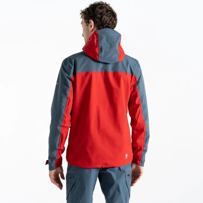 Dare 2b Waterproof Jackets Diluent Era Waterproof Jacket Danger Red Orion Grey 8211 Men
