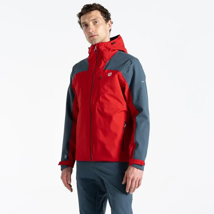 Dare 2b Waterproof Jackets Diluent Era Waterproof Jacket Danger Red Orion Grey 8211 Men