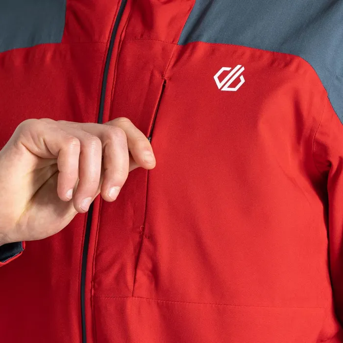 Dare 2b Waterproof Jackets Diluent Era Waterproof Jacket Danger Red Orion Grey 8211 Men