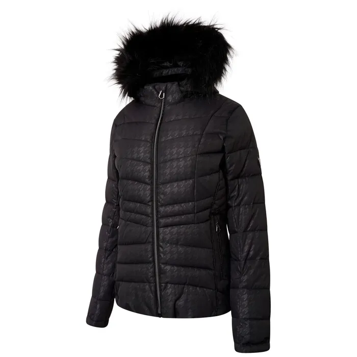 Dare 2b Waterproof Jackets Glamorize Ii Waterproof Ski Jacket Black Dogtooth Print 8211 Women Dare 2b Waterproof Jackets Glamorize Ii Waterproof Ski Jacket Black Dogtooth Print 8211 Women