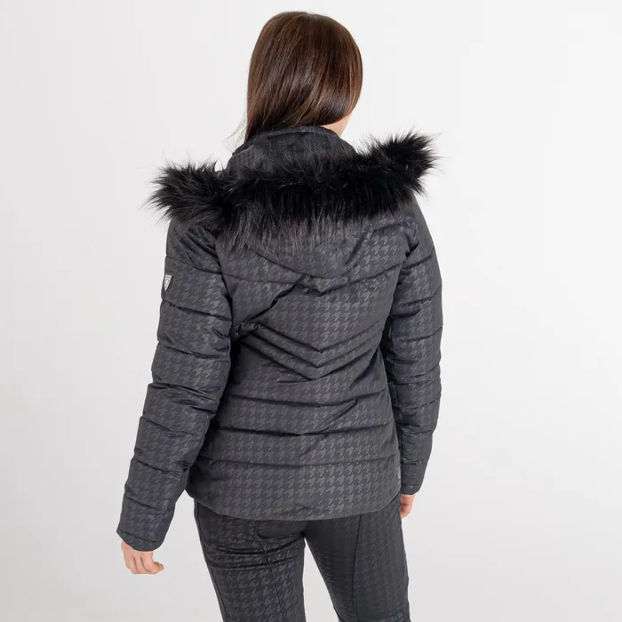 Dare 2b Waterproof Jackets Glamorize Ii Waterproof Ski Jacket Black Dogtooth Print 8211 Women Dare 2b Waterproof Jackets Glamorize Ii Waterproof Ski Jacket Black Dogtooth Print 8211 Women