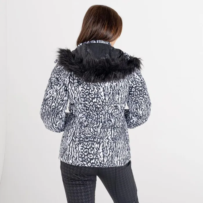 Dare 2b Waterproof Jackets Glamorize Ii Waterproof Ski Jacket Black White Wild Thing Print 8211 Women Dare 2b Waterproof Jackets Glamorize Ii Waterproof Ski Jacket Black White Wild Thing Print 8211 Women
