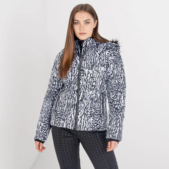 Dare 2b Waterproof Jackets Glamorize Ii Waterproof Ski Jacket Black White Wild Thing Print 8211 Women Dare 2b Waterproof Jackets Glamorize Ii Waterproof Ski Jacket Black White Wild Thing Print 8211 Women