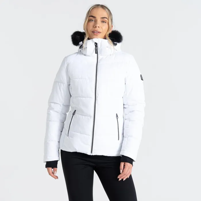 Dare 2b Waterproof Jackets Glamourize Iv Ski Jacket White 8211 Women