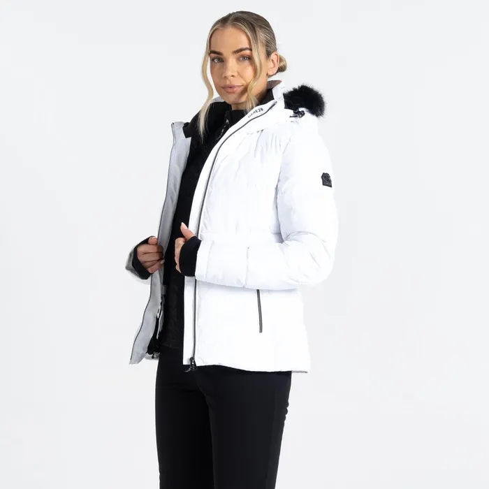 Dare 2b Waterproof Jackets Glamourize Iv Ski Jacket White 8211 Women