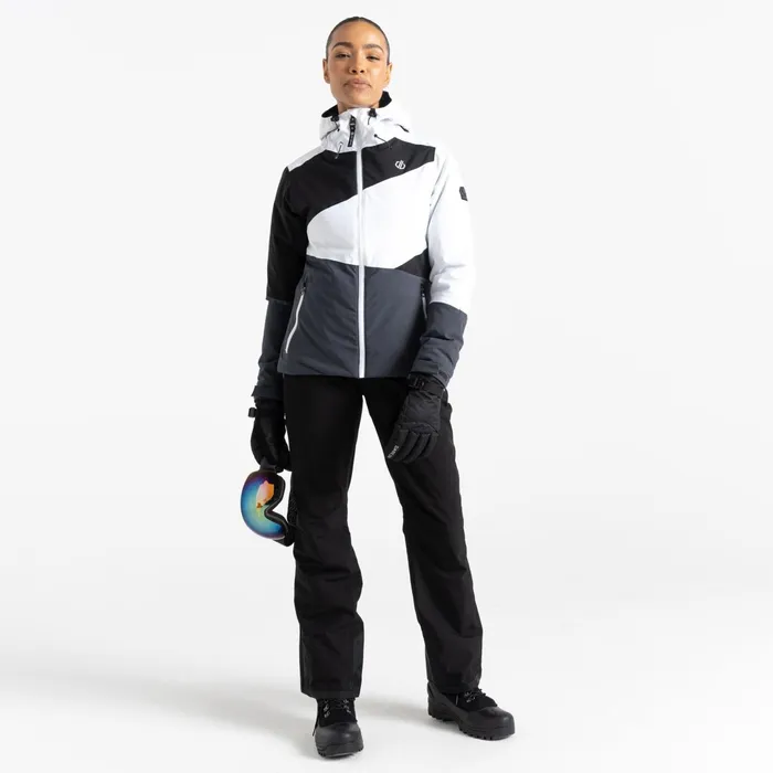 Dare 2b Waterproof Jackets Ice Ski Jacket White Ebony Grey 8211 Women