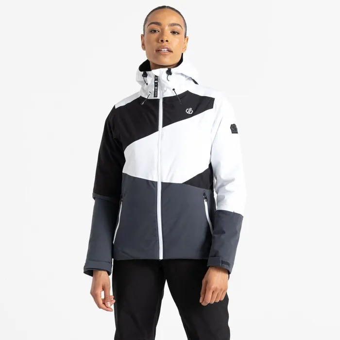 Dare 2b Waterproof Jackets Ice Ski Jacket White Ebony Grey 8211 Women