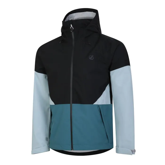 Dare 2b Waterproof Jackets Jermaine Jenas 8211 Terrain Waterproof Jacket Black Mediterranea Green 8211 Men