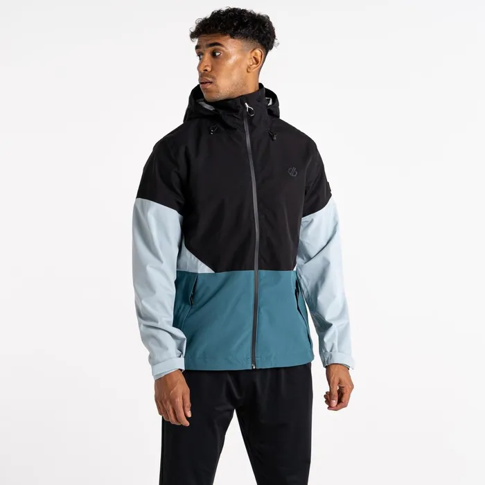Dare 2b Waterproof Jackets Jermaine Jenas 8211 Terrain Waterproof Jacket Black Mediterranea Green 8211 Men