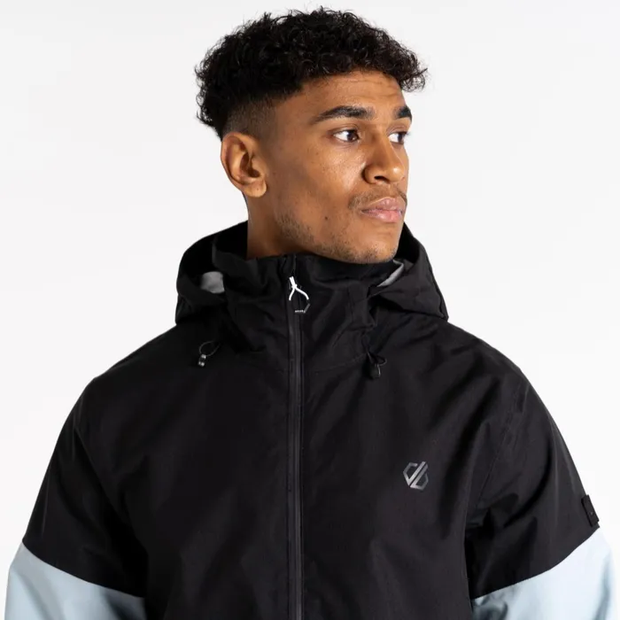 Dare 2b Waterproof Jackets Jermaine Jenas 8211 Terrain Waterproof Jacket Black Mediterranea Green 8211 Men