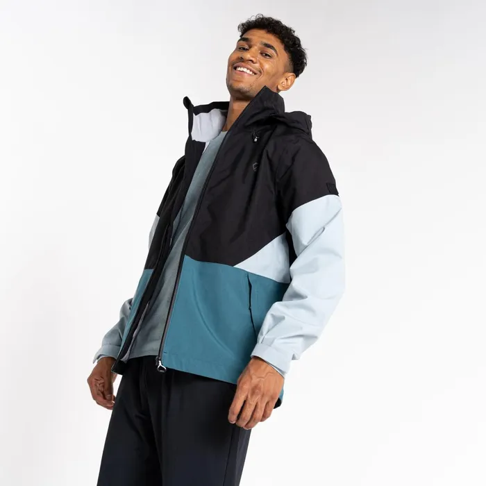 Dare 2b Waterproof Jackets Jermaine Jenas 8211 Terrain Waterproof Jacket Black Mediterranea Green 8211 Men