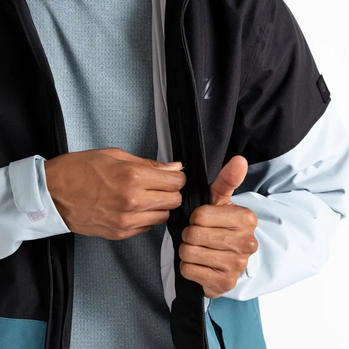 Dare 2b Waterproof Jackets Jermaine Jenas 8211 Terrain Waterproof Jacket Black Mediterranea Green 8211 Men