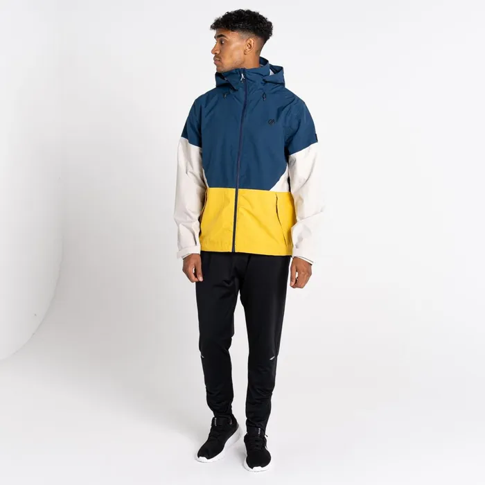 Dare 2b Waterproof Jackets Jermaine Jenas 8211 Terrain Waterproof Jacket Moonlight Denim Ceylon Yellow 8211 Men