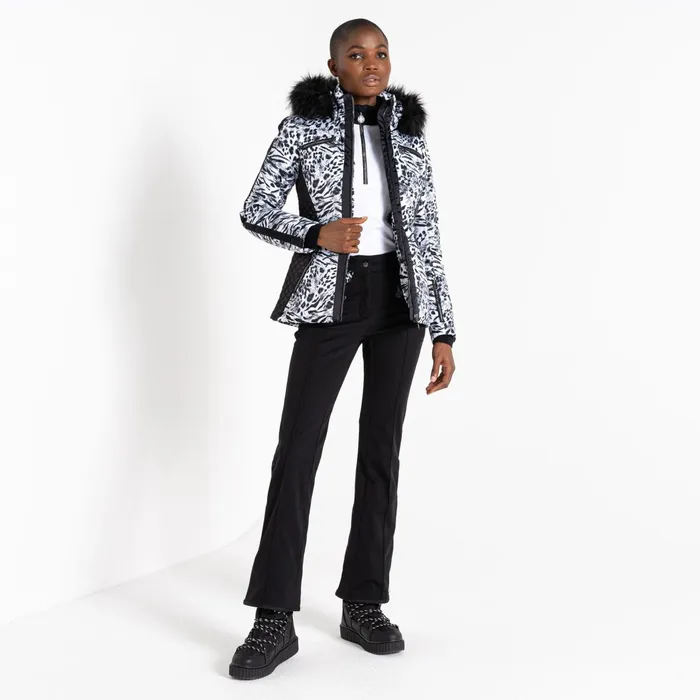 Dare 2b Waterproof Jackets Julien Macdonald 8211 Mastery Ski Jacket White Animal Print 8211 Women