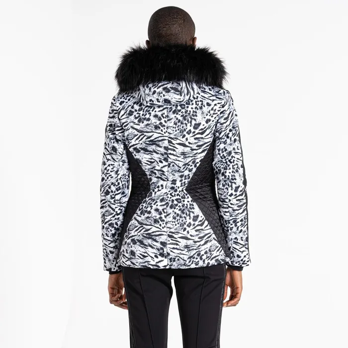 Dare 2b Waterproof Jackets Julien Macdonald 8211 Mastery Ski Jacket White Animal Print 8211 Women