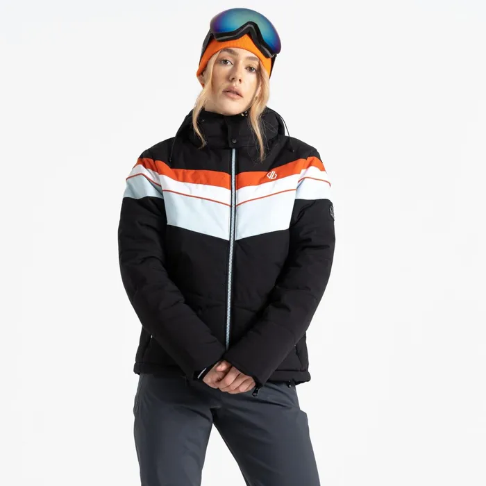 Dare 2b Waterproof Jackets Powder Ski Jacket Black Quiet Blue 8211 Women