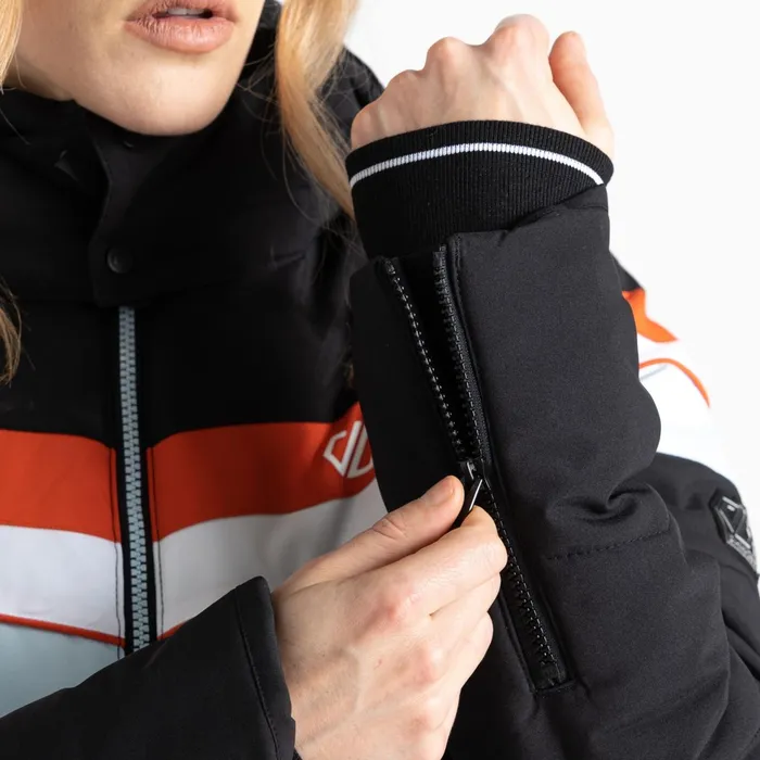 Dare 2b Waterproof Jackets Powder Ski Jacket Black Quiet Blue 8211 Women
