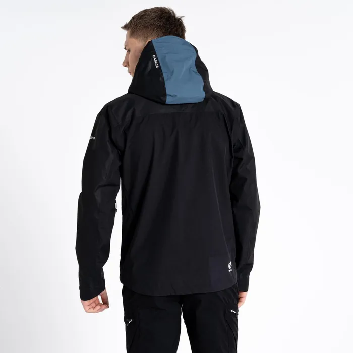 Dare 2b Waterproof Jackets Touchpoint Ii Waterproof Jacket Black Orion Grey 8211 Men