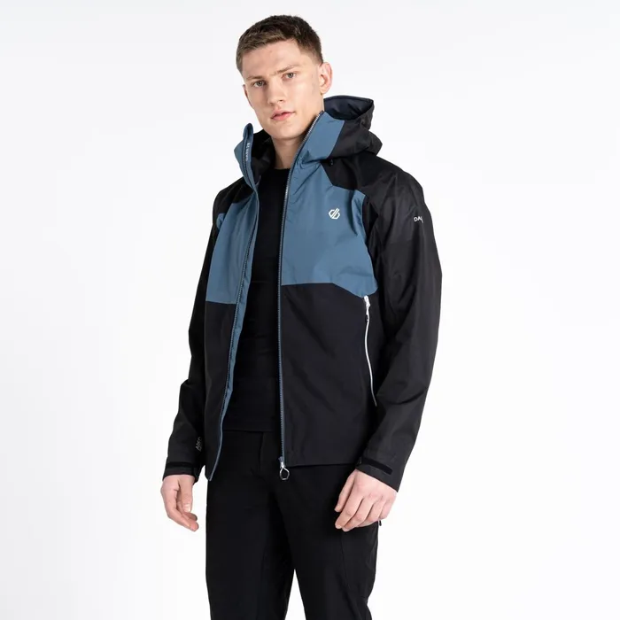 Dare 2b Waterproof Jackets Touchpoint Ii Waterproof Jacket Black Orion Grey 8211 Men