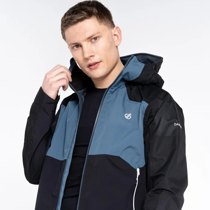 Dare 2b Waterproof Jackets Touchpoint Ii Waterproof Jacket Black Orion Grey 8211 Men