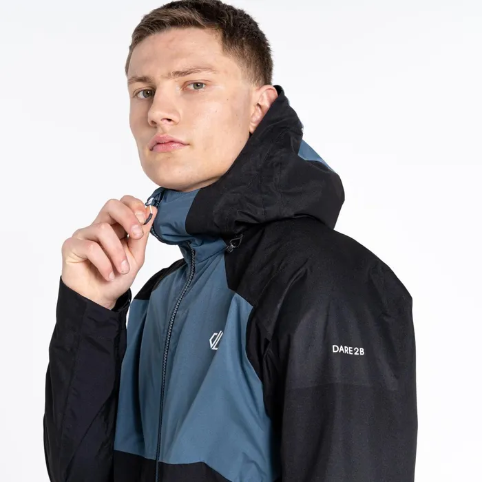 Dare 2b Waterproof Jackets Touchpoint Ii Waterproof Jacket Black Orion Grey 8211 Men