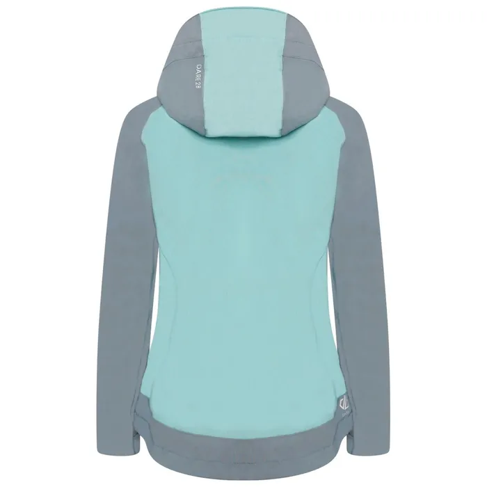 Dare 2b Waterproof Jackets Veritas Era Recycled Waterproof Jacket Meadowbrook Green Bluestone 8211 Women