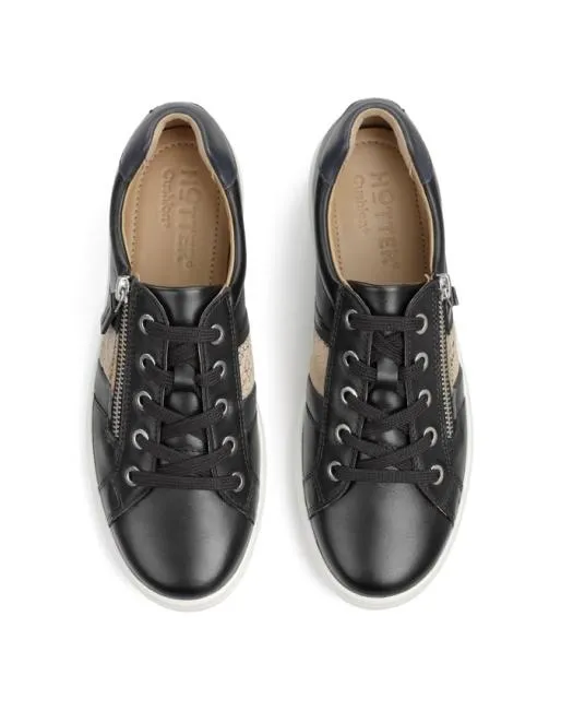 Deck Shoes Women Hotter Chase Trainers Black Snake