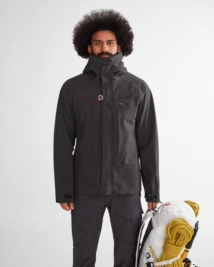 Draupner Waterproof Cutan Jacket Midnight Blue Men Klttermusen Waterproof Jackets