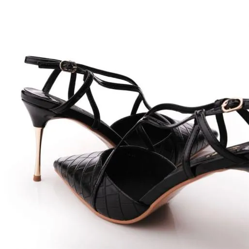 Dreaming Black Porvair Women Moda In Pelle Mid Heel Shoes Dreaming Black Porvair Women Moda In Pelle Mid Heel Shoes
