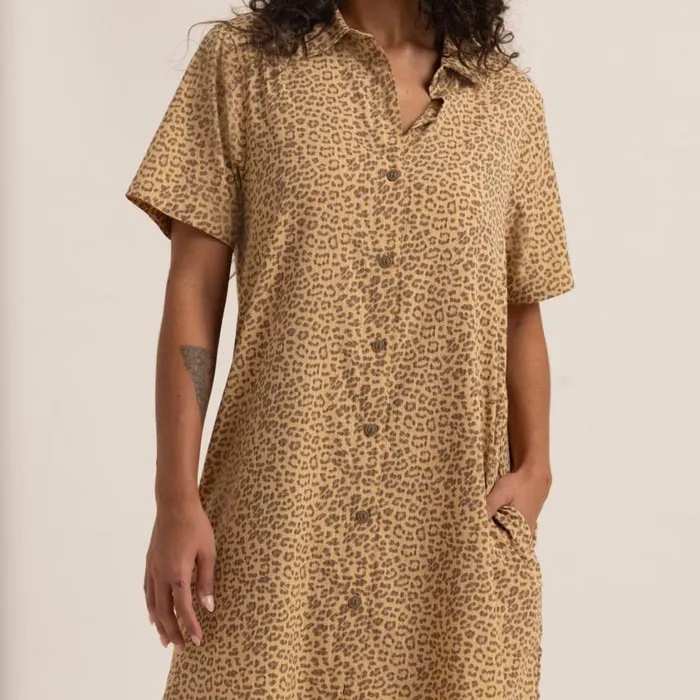 Dresses and Robes Women Roark Bless Up Dress Caramel Leopard