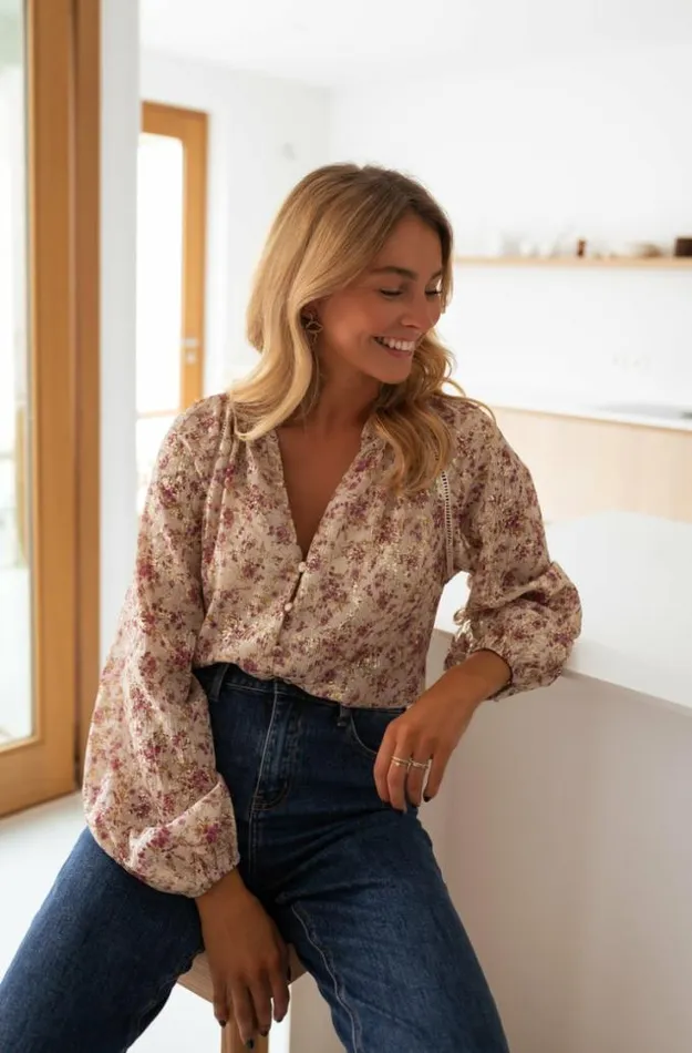 Easy Clothes Beige Lane Blouse Women039s Clothing Blouses