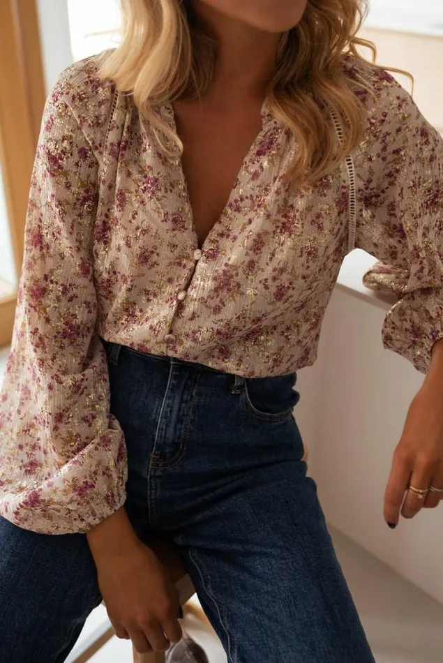Easy Clothes Beige Lane Blouse Women039s Clothing Blouses