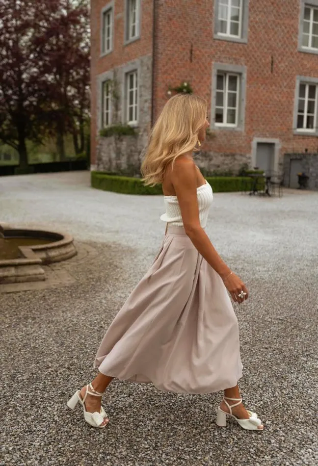 Easy Clothes Beige Marianne Skirt Women039s Clothing Skirts Easy Clothes Beige Marianne Skirt Women039s Clothing Skirts