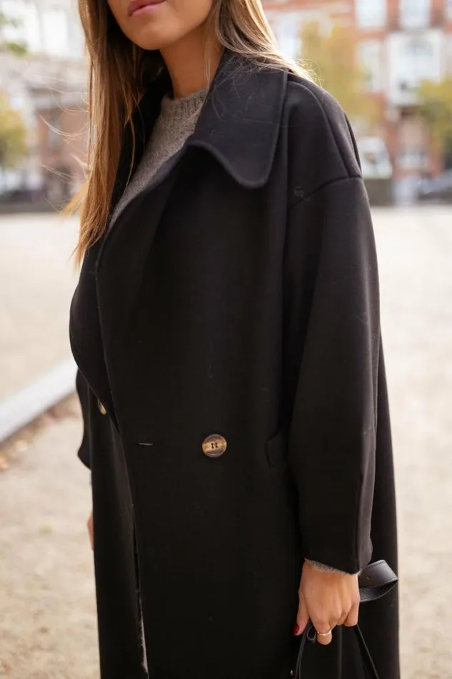 Easy Clothes Black Ortal Coat Black Women039s Clothing Coats