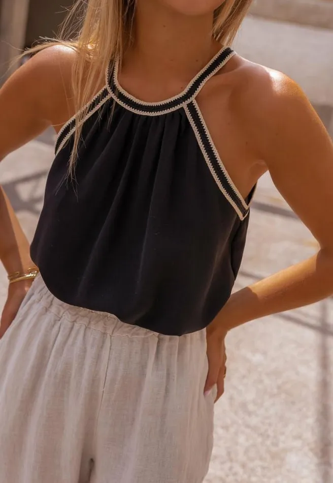 Easy Clothes Black Pia Top Women039s Clothing Tops