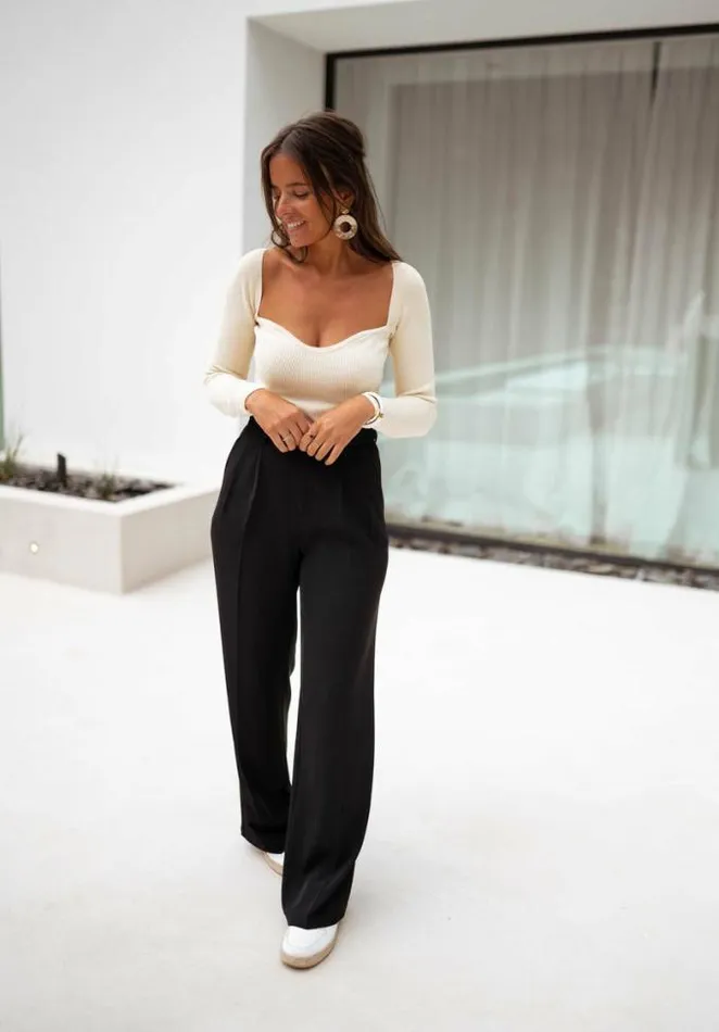 Easy Clothes Black Victor Pants Black Women039s Clothing Pants and Jeans