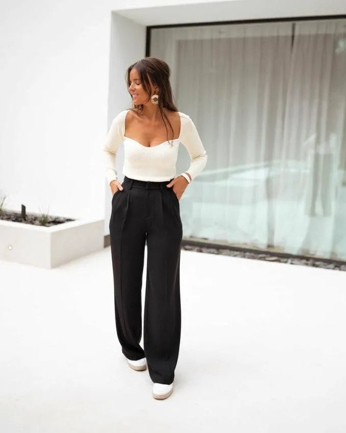 Easy Clothes Black Victor Pants Black Women039s Clothing Pants and Jeans