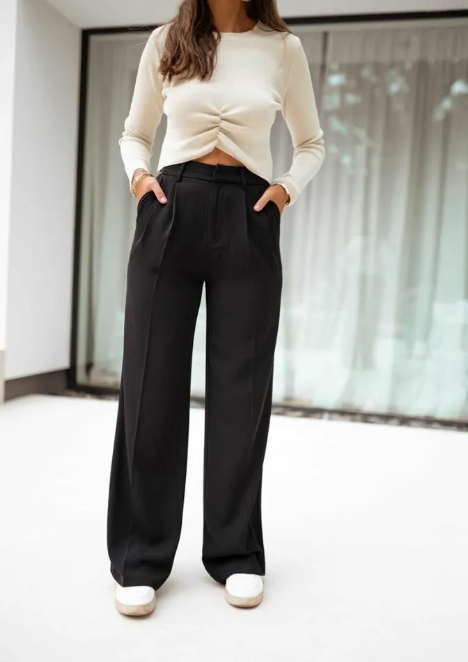 Easy Clothes Black Victor Pants Black Women039s Clothing Pants and Jeans