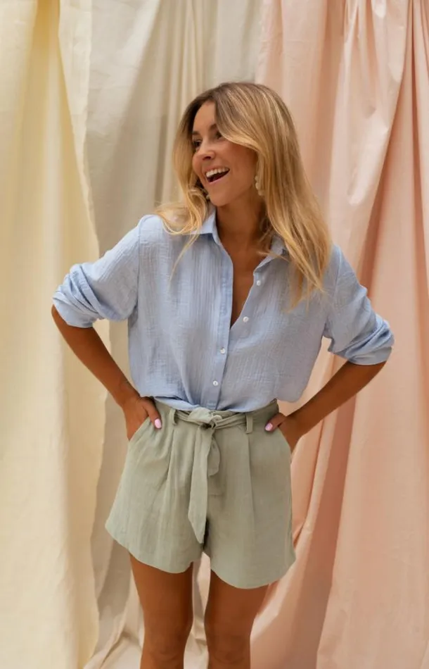Easy Clothes Blue Dalo Shirt Blue Women039s Clothing Shirts