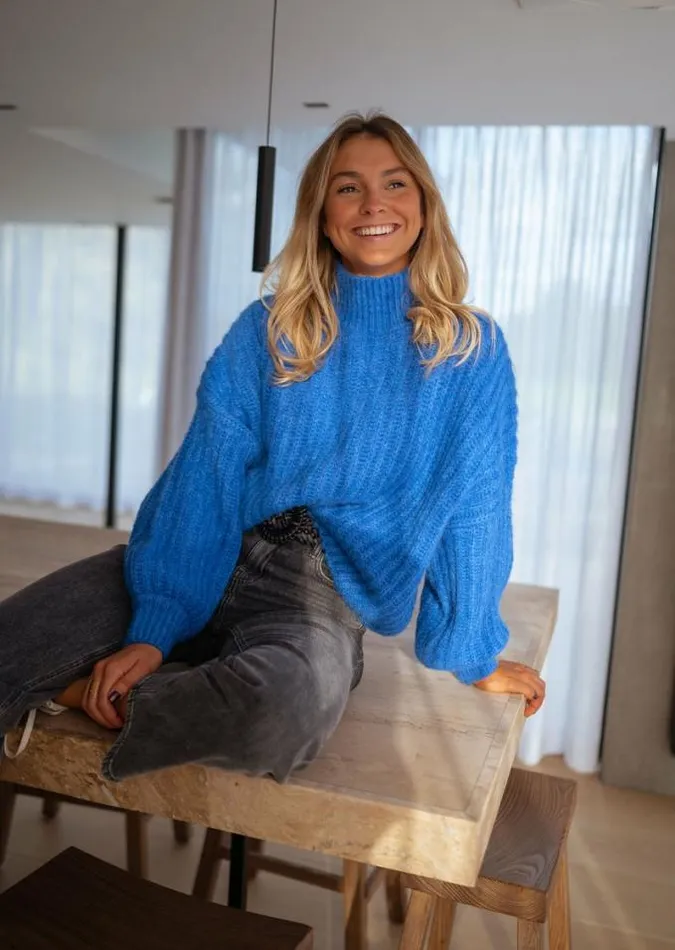 Easy Clothes Blue Gabou Sweater Blue Women039s Clothing Sweaters