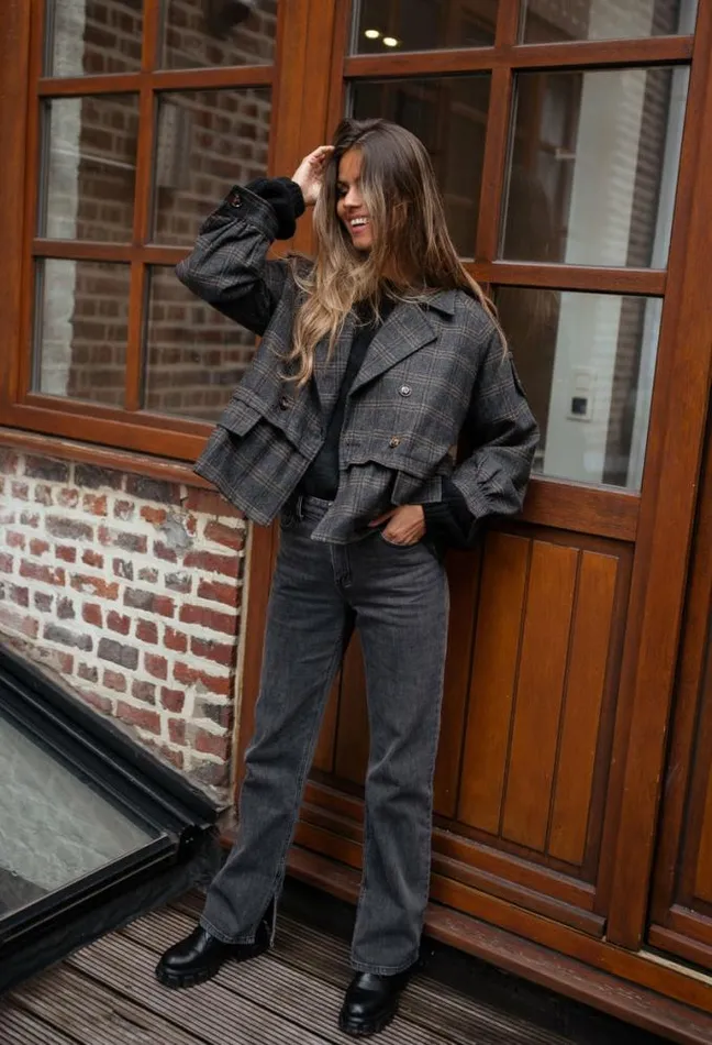 Easy Clothes Checkered Edna Jacket Women039s Clothing Jackets Easy Clothes Checkered Edna Jacket Women039s Clothing Jackets