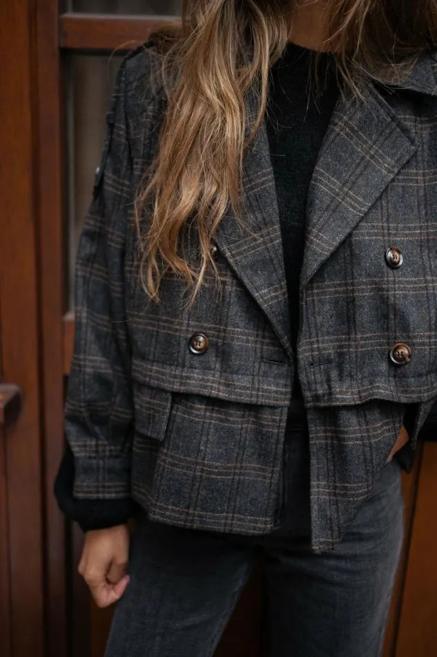 Easy Clothes Checkered Edna Jacket Women039s Clothing Jackets Easy Clothes Checkered Edna Jacket Women039s Clothing Jackets