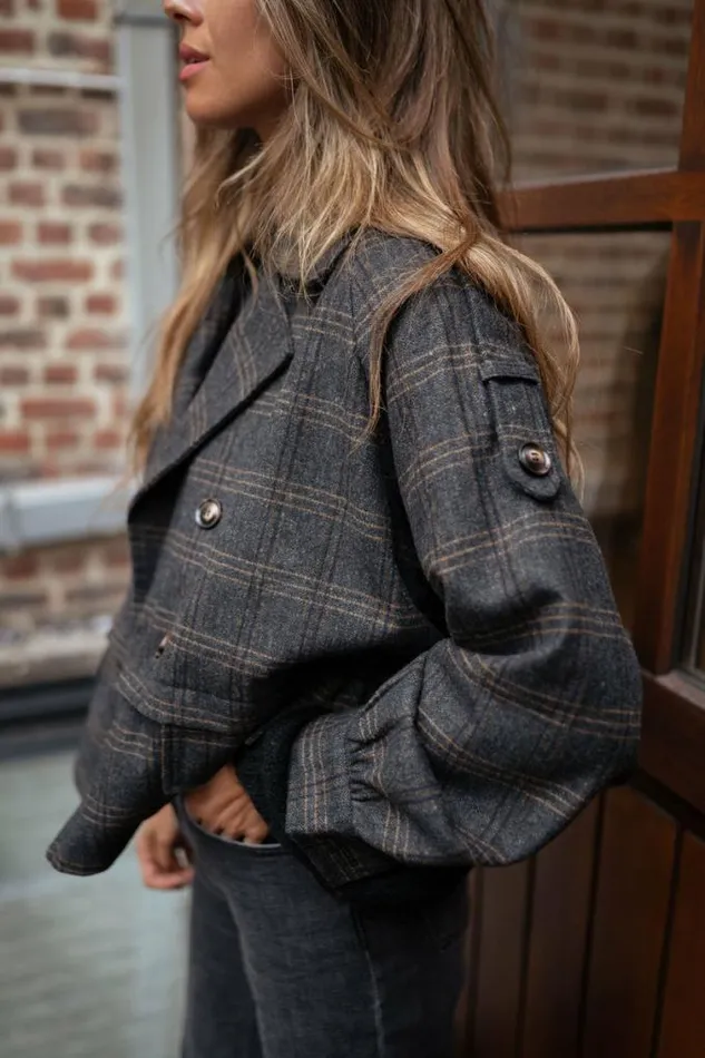 Easy Clothes Checkered Edna Jacket Women039s Clothing Jackets Easy Clothes Checkered Edna Jacket Women039s Clothing Jackets