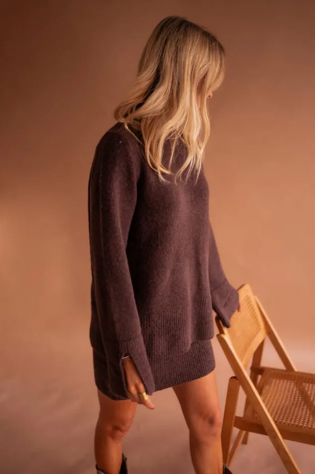 Easy Clothes Chocolate Aurele Sweater Women039s Clothing Sweaters