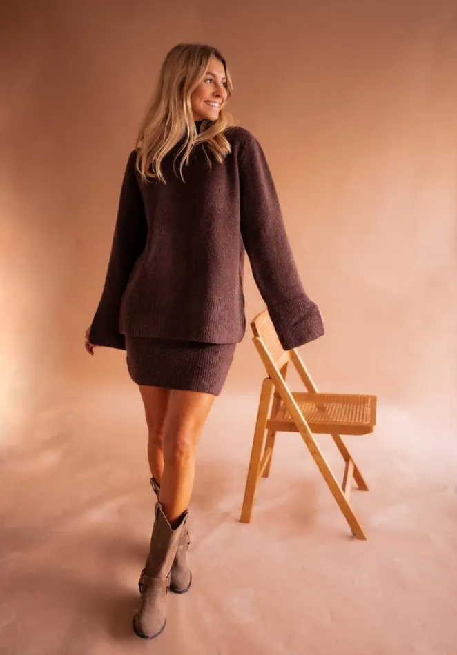 Easy Clothes Chocolate Aurele Sweater Women039s Clothing Sweaters