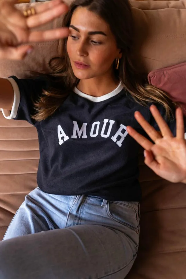 Easy Clothes Dark Blue Terry Amilo TShirt Women039s Clothing Tshirts Easy Clothes Dark Blue Terry Amilo TShirt Women039s Clothing Tshirts