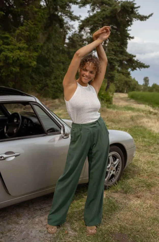 Easy Clothes Dark Green Linen Joey Pants Dark Green Women039s Clothing Pants and Jeans Easy Clothes Dark Green Linen Joey Pants Dark Green Women039s Clothing Pants and Jeans